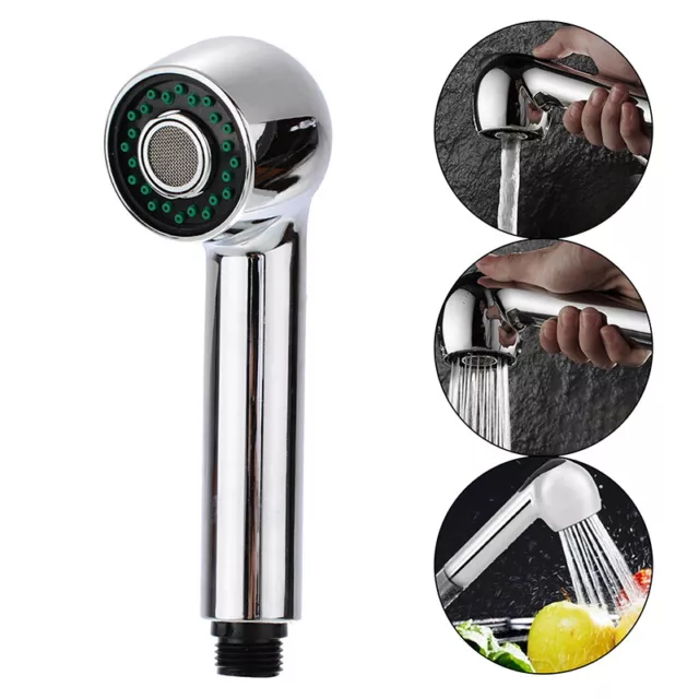 2 Function Replacement Pull Out Spray Shower Head Kitchen Sink Mixer Tap Setting