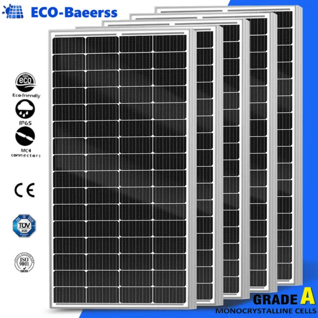 400W 380W Solar Panel 12V Mono 380 Watt Caravan Camping Power Battery Charging