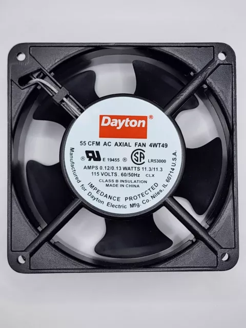Dayton 4WT49 55cfm AC Axial Fan,  Class B Insulation