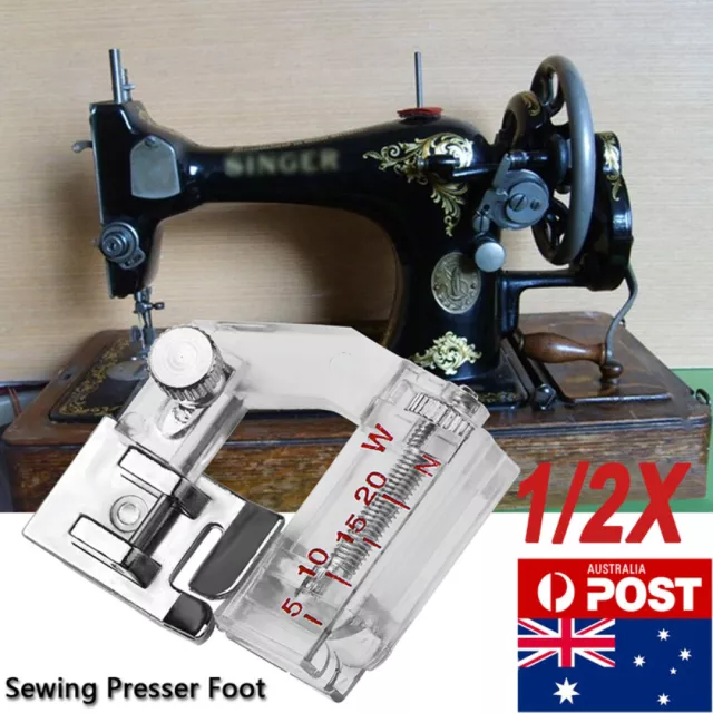 ADJUSTABLE BIAS BINDER Presser Foot Binding Feet Sewing Machine Attachment  Tool $7.49 - PicClick AU