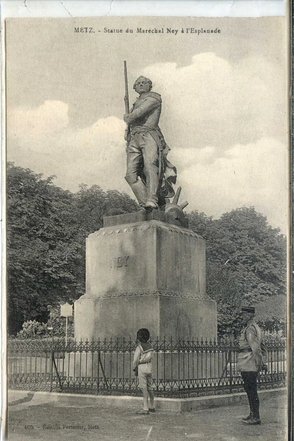 CP 57 Moselle - Metz - Statue du Maréchal Ney à l'Esplanade