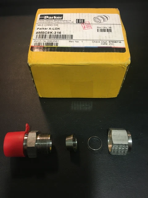 PARKER, mamelon de tuyau A-LOK, 8MSC8K-316 /#8 5M2 0009