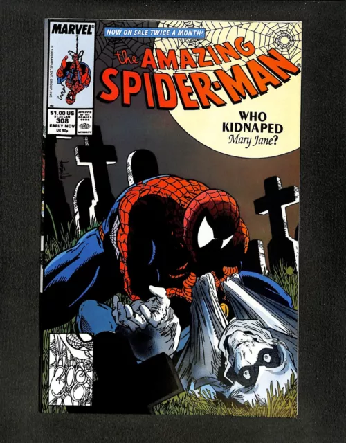 Amazing Spider-Man #308 McFarlane! Black Cat! Taskmaster!  Marvel 1988