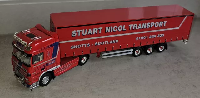 Tekno Stuart Nicol Transport DAF XF Model Truck 1.50 Scale Similar to WSI Etc