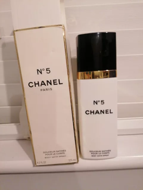 CHANEL NO5 RARE body satin spray Douceur Satinee used but almost