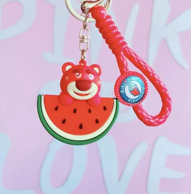 Lotso & Watermelon 🍉 Toy Story Pixar Disney Keychain Keyring Pendant Bag Charm