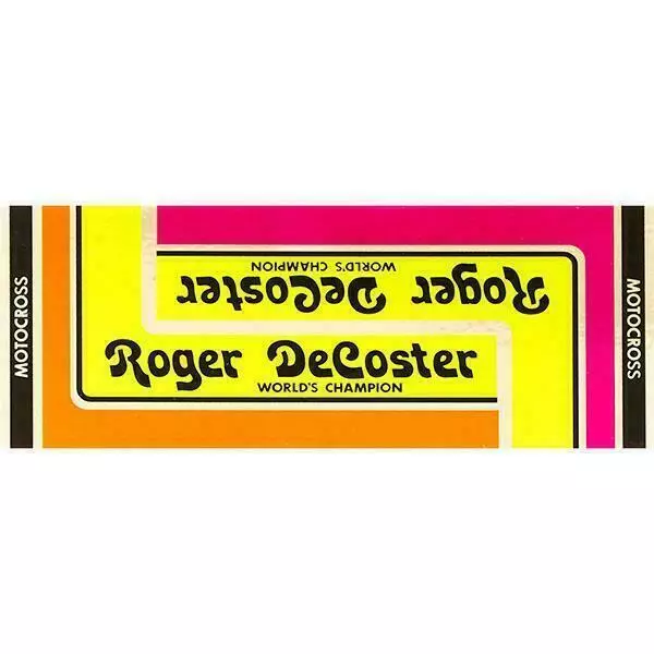 Roger Decoster - 1976-81 Down Tube Decal - Old school bmx