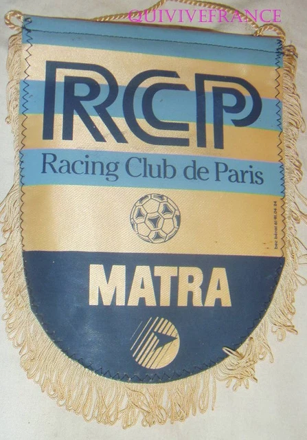 Fanion Vintage Racing Club Paris Matra Vs Mulhouse - Coupe De France 1985
