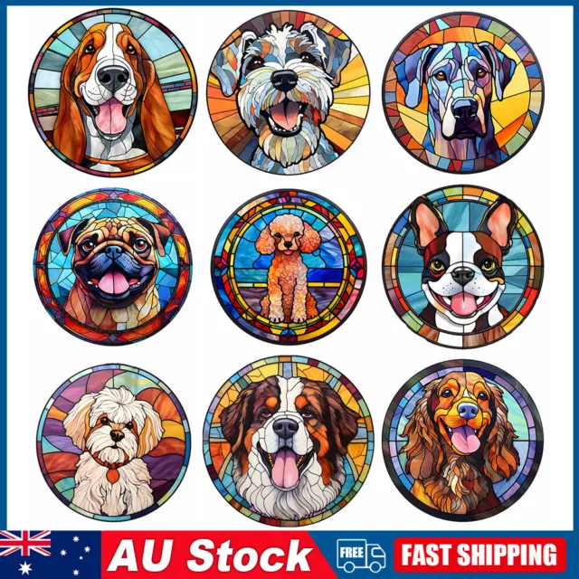 5D DIY FULL Round Drill Diamond Painting Stained Glass Bear Kit  Decor(A7434) $12.42 - PicClick AU