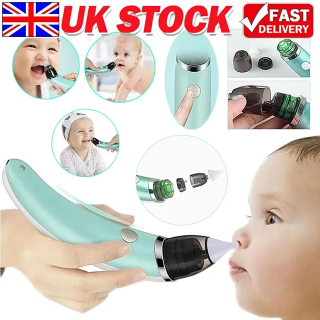 Electric Baby Nasal Aspirator Vacuum Sucker Silicone Nose Mucus Snot Cleaner