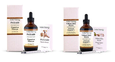 Amber Naturalz Paxaid & Vibactra Plus Combo - 1oz or 4oz - Free Fed Ex 2Day Air 2