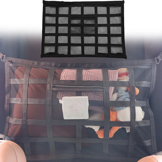 Filet de rangement de plafond de voiture en maille double Filet de rangement de plafond de voiture en maille double
