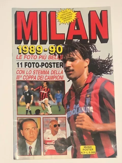 Poster da collezione MILAN 1983/84 Baresi, Gerets, Blisset, Evani,  Galli.1983