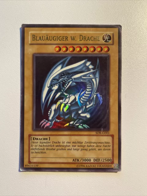 Yu-Gi-Oh! Blauäugiger w. Drache / SDK-G001 / Ultra Rare / Deutsch & PO