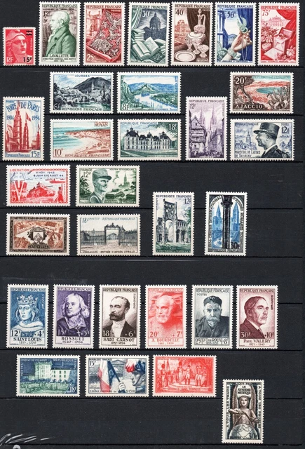 FRANCE- ANNEE 1995 Complète 65 Timbres NEUFS** du N° 2918 au 2985 LUXE