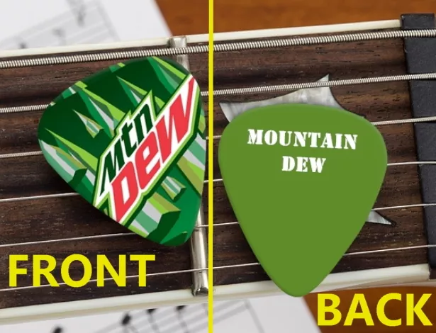 Mt. Mountain Dew Soda Pop Drink Set of 3 premium Promo Guitar Pick Pic