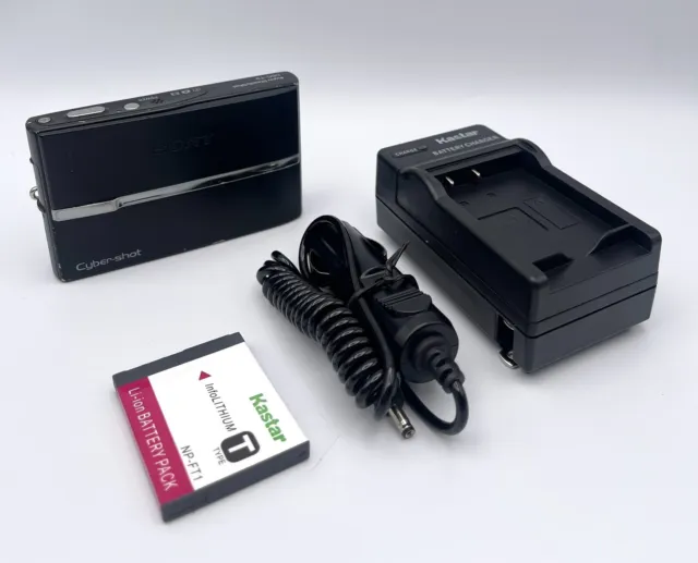 Sony Cyber-shot DSC-T9 6.0MP Digital Camera Carl Zeiss Vario-Tessar Black