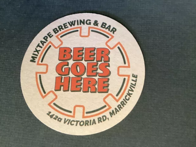 1 only Mixtape Brewing & Bar ,New South Wales issues BEER Coaster