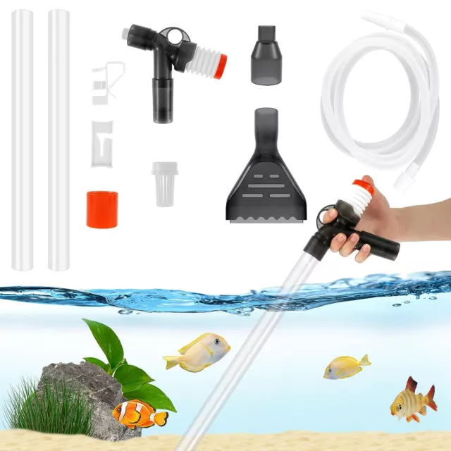 5 In 1 Fish Tank Gravel Cleaner Aquarium Vacuum Cleaner Siphon Water Changer Kit