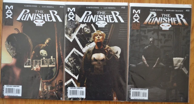 Max The Punisher #'S 48, 49, 50 - Marvel Comics