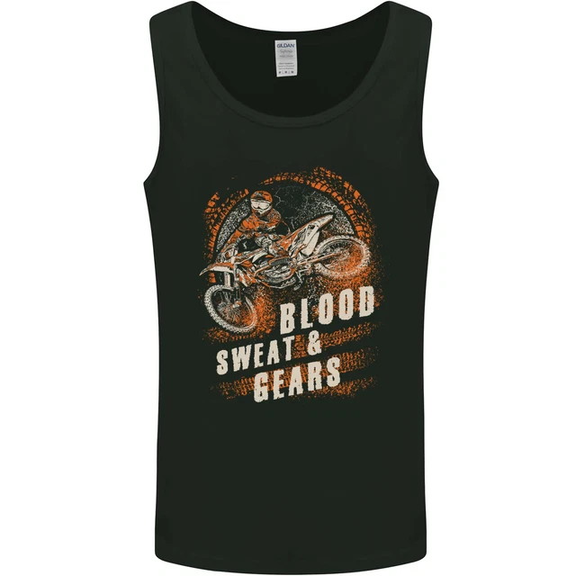 Gilet Blood Sweat and Gears Motocross Dirt Bike da uomo canotta