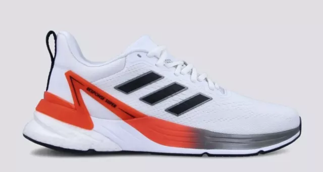 Adidas Running Shoes Mens Size 6.5 Response Super 2.0 White Black Orange H04563