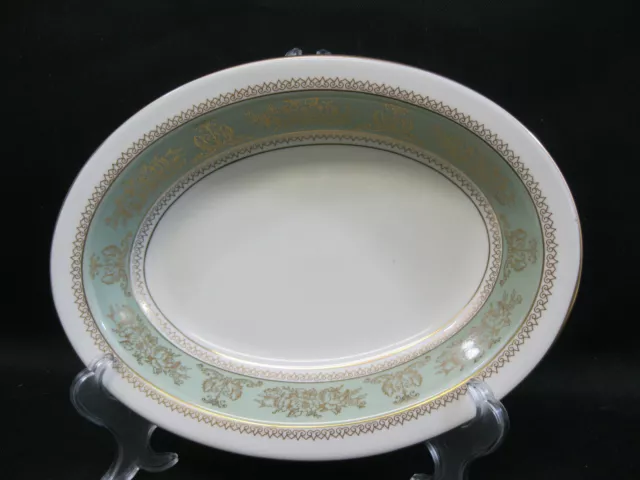 Wedgwood China~Columbia Gold Sage Green~ (1) ~10" Oval Vegetable Bowl ~Perfect