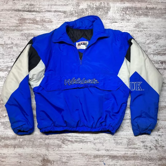 VINTAGE Kentucky Wildcats UK Jacket Coat Men’s XL Blue Name of the Game Brazos