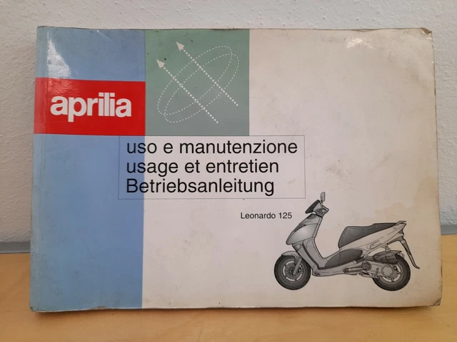 Aprilia Libretto Uso E Manutenzione Istr Ita/fr/de Leonardo 125 1996