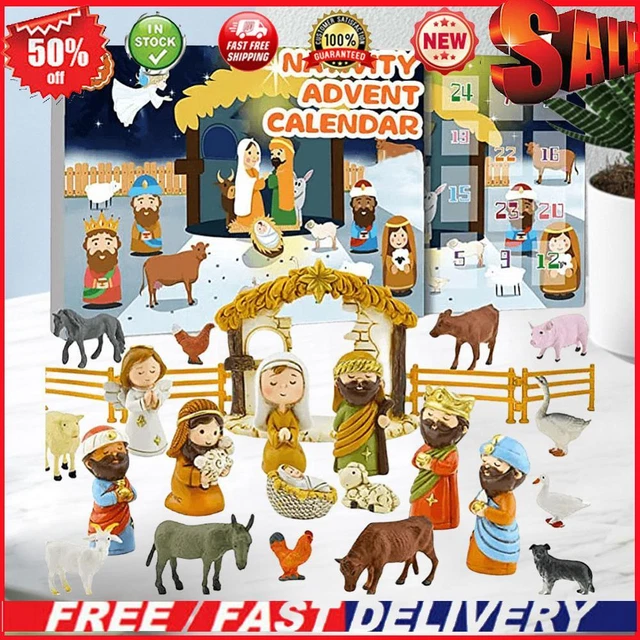NATIVITY SCENE ADVENT Calendar Set Christmas Advent Calendar Kids Boys