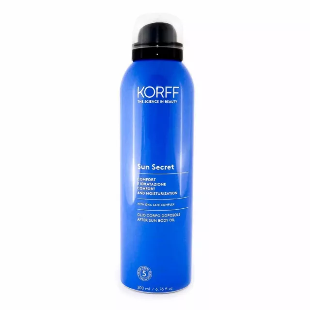 Huile Corps après Soleil Sun Secret korff Hydratante 0141 Avec Adn Safe Complexe