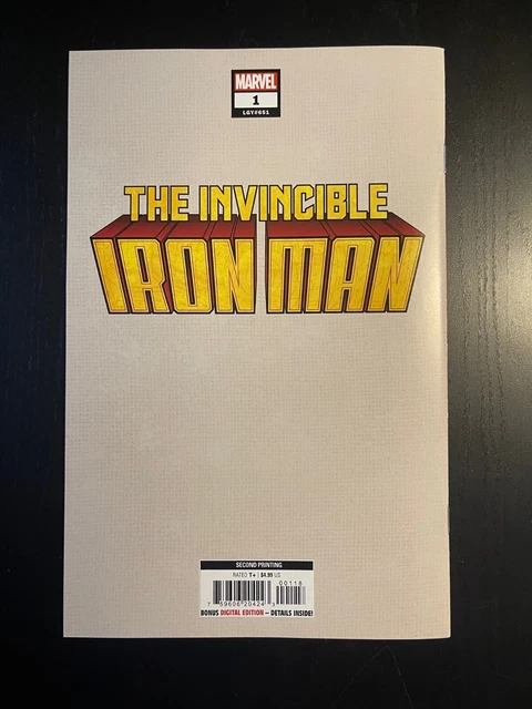 Invincible Iron Man #1 - Second Print - 1:25 - Layton - Scarce 2