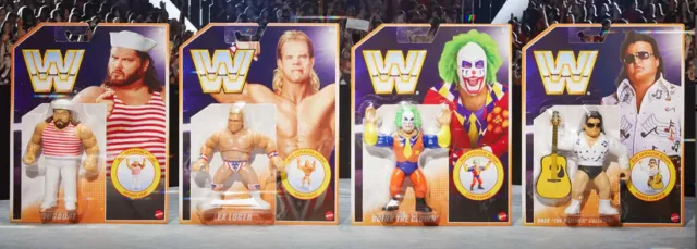 Wwe Mattel Creation Retro Serie 13 - Doink - Lex Luger - Valentine - Elite Basic 3