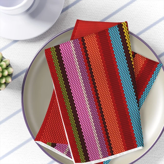 Pukaqmi - Passionate Andean Napkins - Bold Dining Elegance 4-pc Set