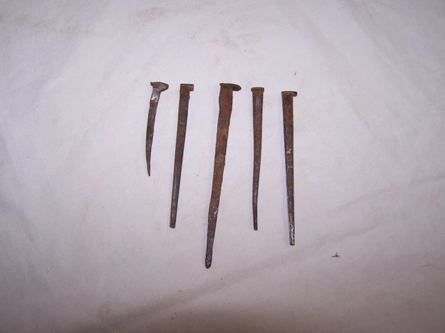 Early American flooring nails. Circa 1805-late 1820's. 2