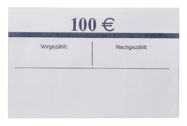 5 EURO Banderolen für 20 Banknoten EUR Geldscheinbanderolen NEU Geldbündel Set