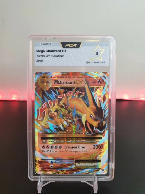 Mega Charizard EX 13/108 XY Evolutions PCA 8 / PSA Dracaufeu