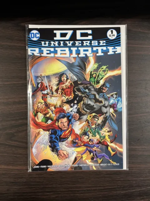 DC Universe Rebirth #1 2016 DC Comic Ivan Reis & Joe Prado Midnight Variant NM-