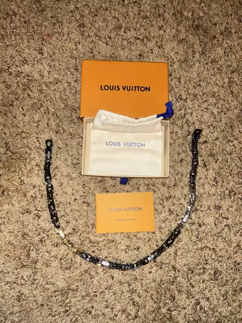 Louis Vuitton LV Chain Links Necklace Palladium Metal