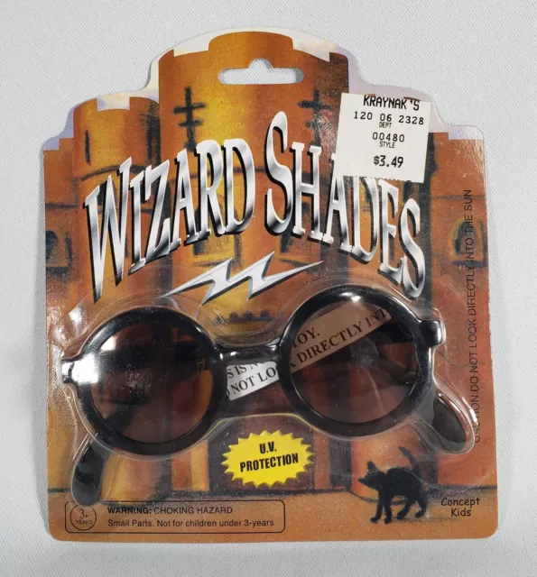 Wizard Shades Harry Potter Round Black Style Toy Glasses in Original Package