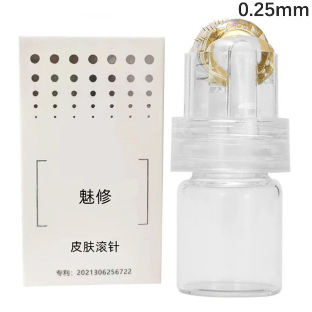 64 Pins Hydra Roller Microneedle Serum Meso Injection Face Skin Tightening EI