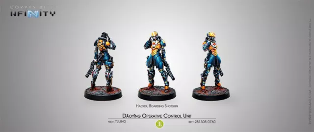 Infinity Yu Jing Daoying Operative Control Unit (Hacker) Corvus Belli Shotgun