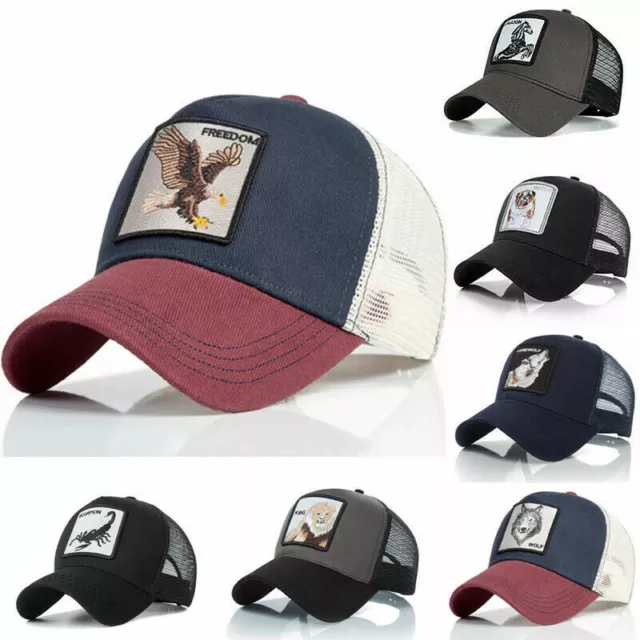 Farm Animal Trucker Baseball Cap Hat Mesh Style Men Women Snapback Hip Hop