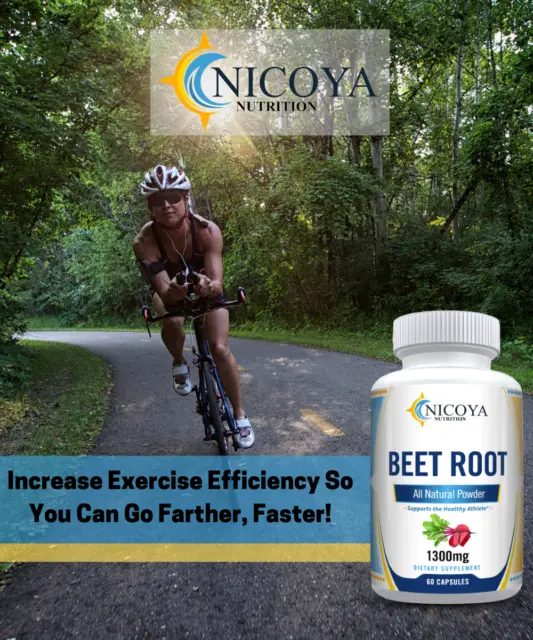 Nitric Oxide Booster Beets Supplement - 1300mg Aids In Healthy Circulation