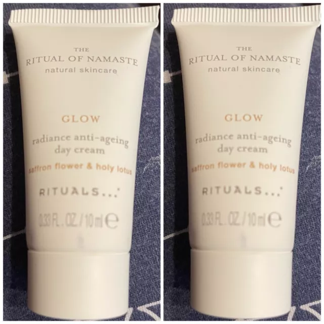 (749,50€/l) 2x The Rituals of Namaste Glow Radiance Anti-Aging Day Cream Neu