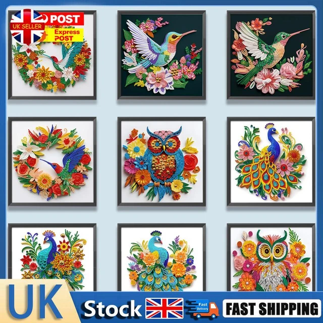5D DIY Partial Special Shaped Drill Diamond Painting Diffraction Paper Home Art