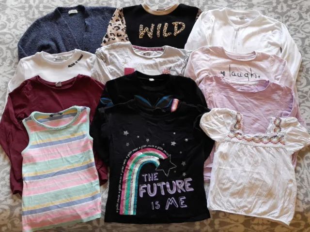 Girls Bundle Of Jumpers Long Sleeved Tops T-shirts + Age 5-6 - Next Zara Tu etc