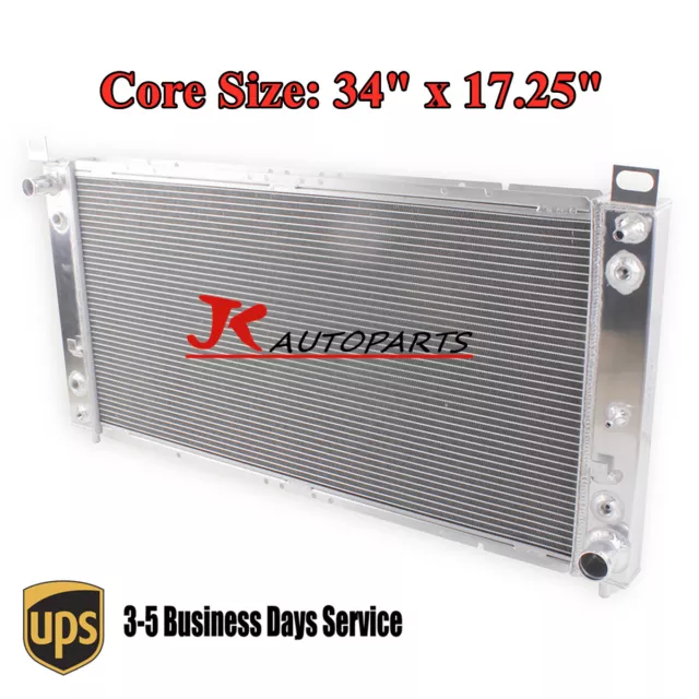 2370 Radiator 2 Row For Chevy Silverado 1500 2500 Suburban Tahoe 4.8L 5.3L 6.0L