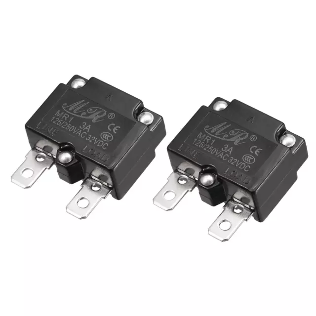 Circuito Sovraccarico Protettore 3A AC125/250V DC32V Automatico Reset 2pz
