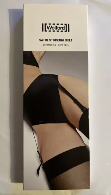 Cintura di appoggio Wolford nera raso taglia L nuovissima in scatola nera